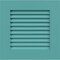 Ekena Millwork 12"W x 12"H True Fit PVC Louver Shutters Sample, Pure Turquoise SAMPLE-TFPLVPT - alternate 1